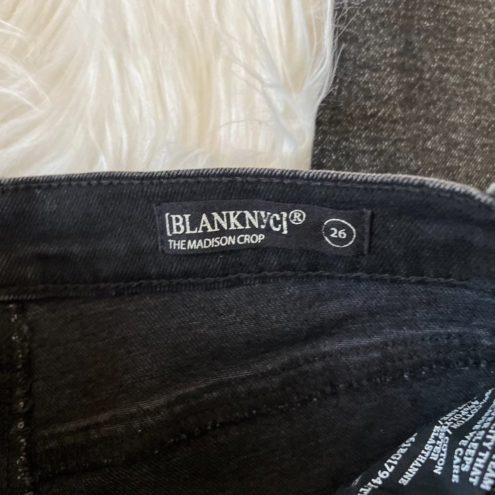 Blank NYC The Madison Crop Black Wash Cropped Ankle Denim Jeans - Picture 8 of 10
